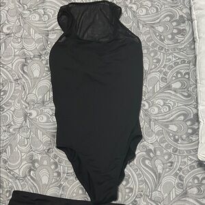 Bloch Black Mesh Bodysuit